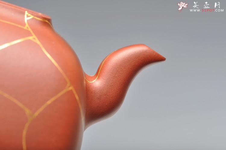 紫砂壶图片：别有风味 送礼自用 佳品  实力之作 全手冰纹孤菱 - 宜兴紫砂壶网