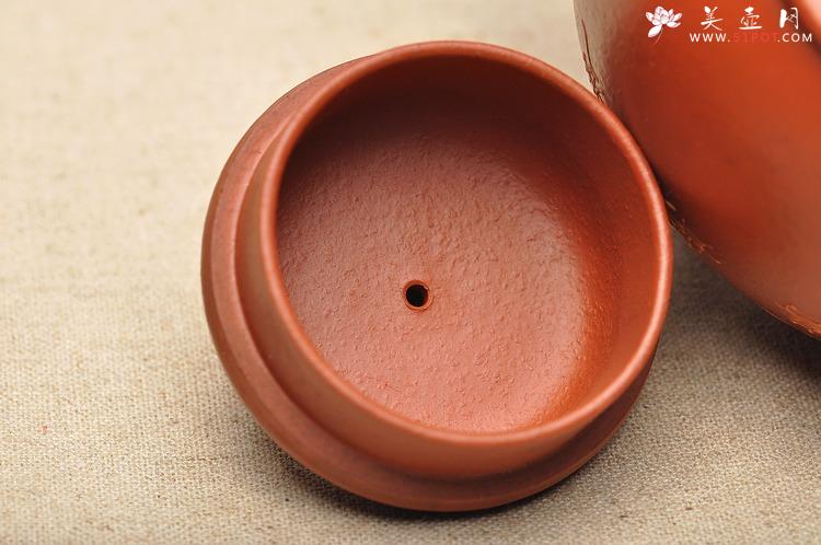 紫砂壶图片：老朱泥难得大品 全手摹古 圆润大方 全手宫灯 孤品 - 宜兴紫砂壶网