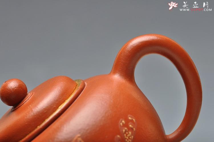 紫砂壶图片：老朱泥难得大品 全手摹古 圆润大方 全手宫灯 孤品 - 宜兴紫砂壶网