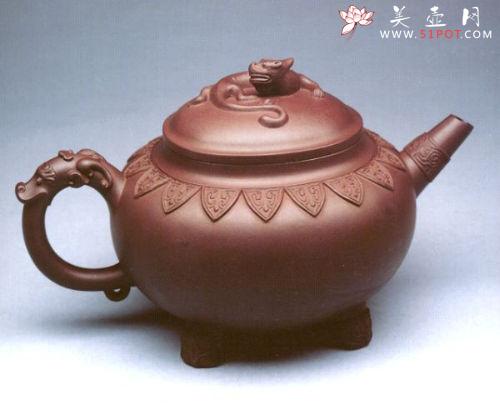 紫砂壶图片：夔龙壶 - 宜兴紫砂壶网