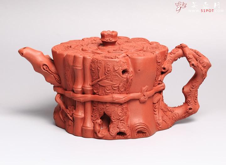 紫砂壶图片：大岁寒三友 - 宜兴紫砂壶网