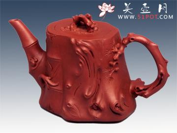 紫砂壶图片：松竹梅桩 - 宜兴紫砂壶网