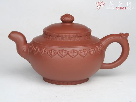 紫砂壶图片：云肩如意  300... - 宜兴紫砂壶网