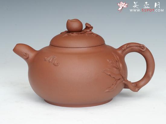 紫砂壶图片：福寿 - 宜兴紫砂壶网