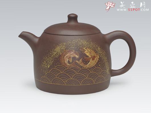 紫砂壶图片：年年有余 - 宜兴紫砂壶网