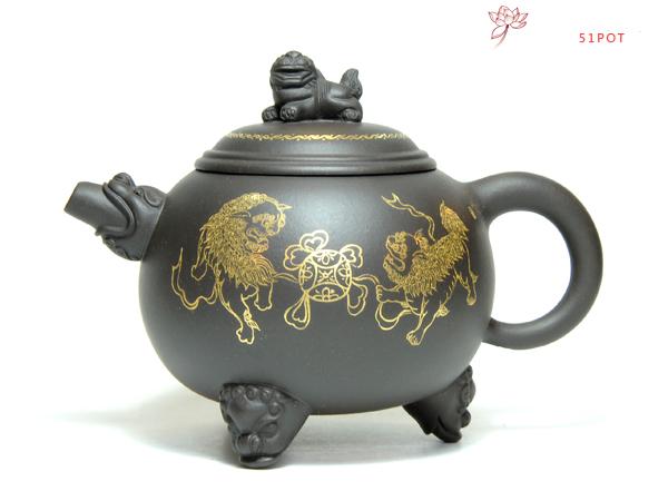 紫砂壶图片：狮鼎 - 宜兴紫砂壶网