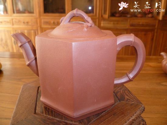 紫砂壶图片：六方竹节 - 宜兴紫砂壶网