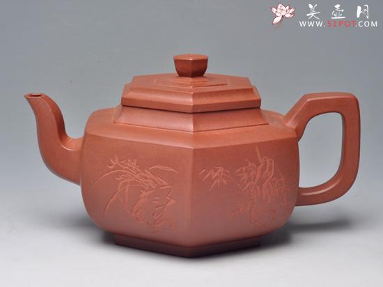 紫砂壶图片：雪华 清水泥 700cc - 宜兴紫砂壶网