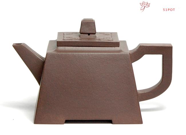 紫砂壶图片：四方如意 300CC - 宜兴紫砂壶网