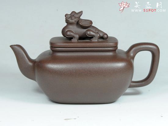 紫砂壶图片：四方麒麟 - 宜兴紫砂壶网
