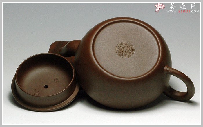 紫砂壶图片：扁灯 - 宜兴紫砂壶网