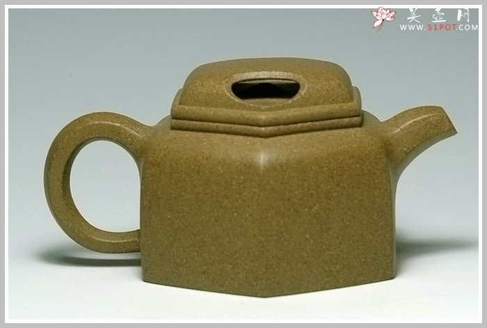 紫砂壶图片：牛盖六方 - 宜兴紫砂壶网