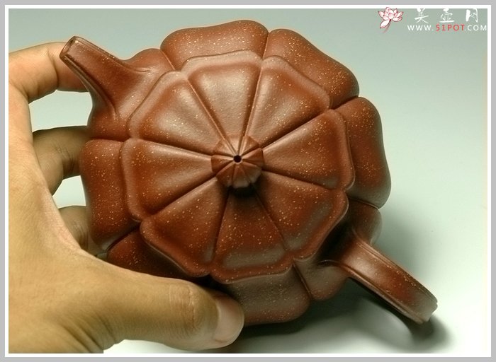 紫砂壶图片：八方葵式仿古 - 宜兴紫砂壶网