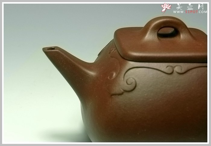 紫砂壶图片：浑四方如意石瓢 - 宜兴紫砂壶网