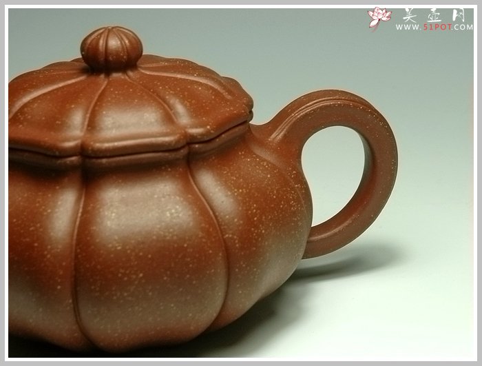 紫砂壶图片：八方葵式仿古 - 宜兴紫砂壶网