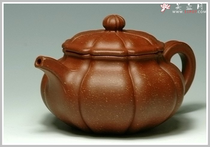 紫砂壶图片：八方葵式仿古 - 宜兴紫砂壶网