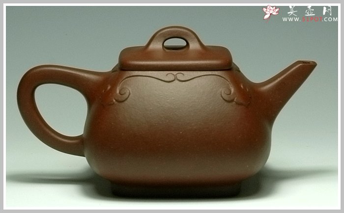 紫砂壶图片：浑四方如意石瓢 - 宜兴紫砂壶网