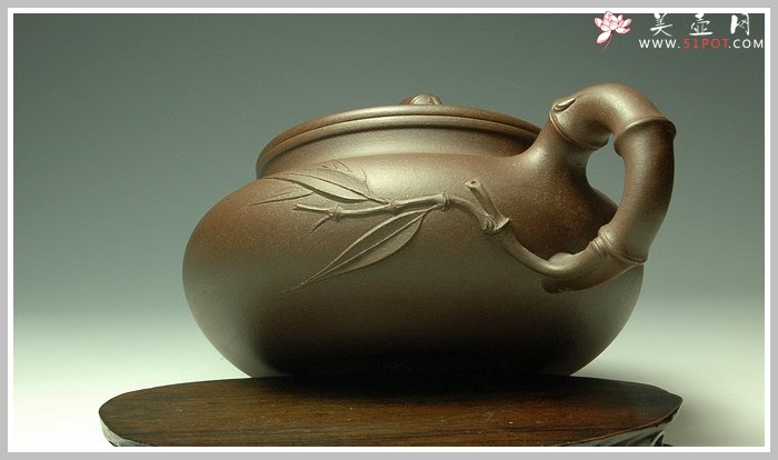 紫砂壶图片：仿古竹 - 宜兴紫砂壶网