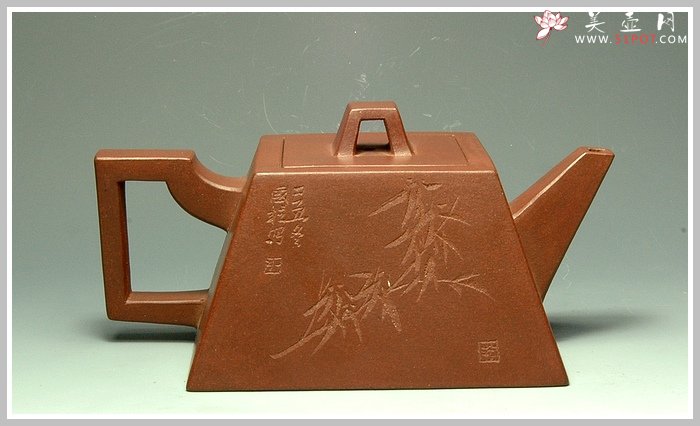 紫砂壶图片：全手升方 - 宜兴紫砂壶网