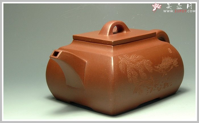 紫砂壶图片：全手工长乐壶 - 宜兴紫砂壶网