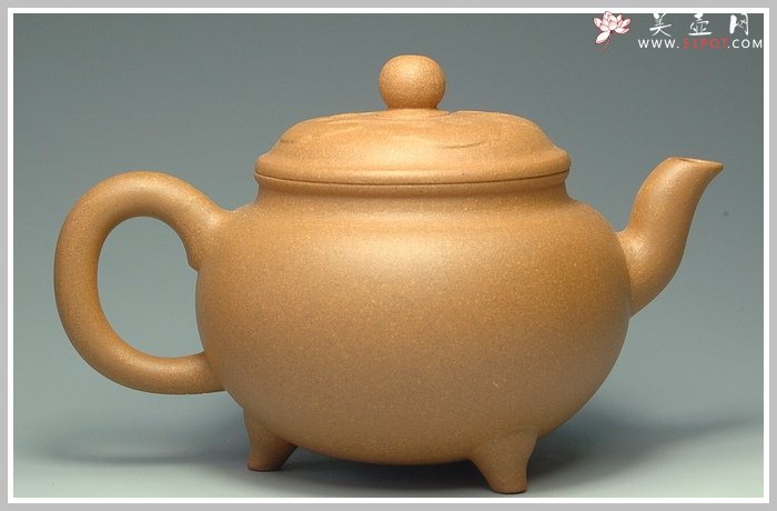 紫砂壶图片：老段泥大彬如意 - 宜兴紫砂壶网