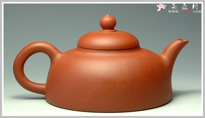紫砂壶图片：红泥半月 - 宜兴紫砂壶网