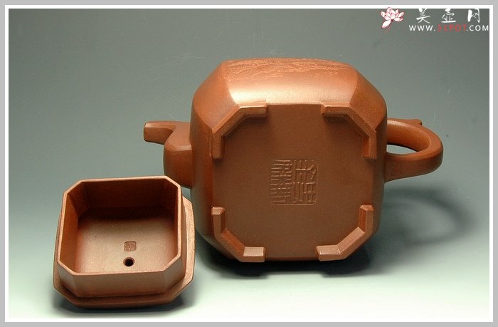 紫砂壶图片：全手八方福壶 - 宜兴紫砂壶网