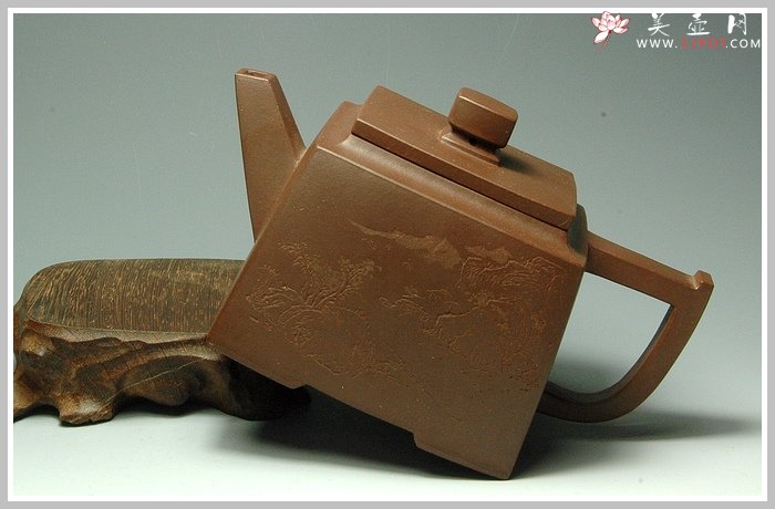 紫砂壶图片：低四方 - 宜兴紫砂壶网