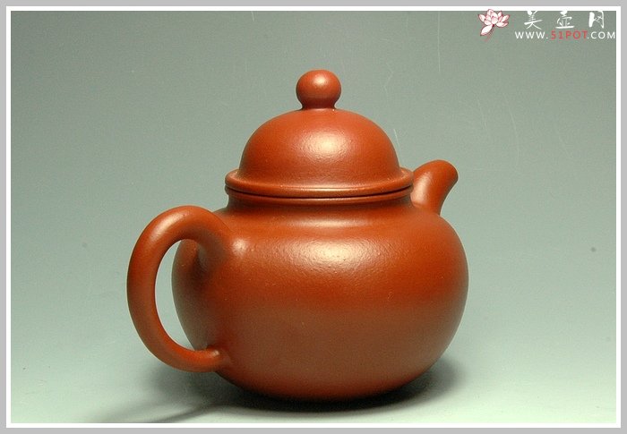 紫砂壶图片：朱泥小掇球 - 宜兴紫砂壶网