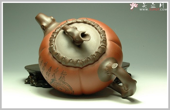 紫砂壶图片：柿福壶 - 宜兴紫砂壶网