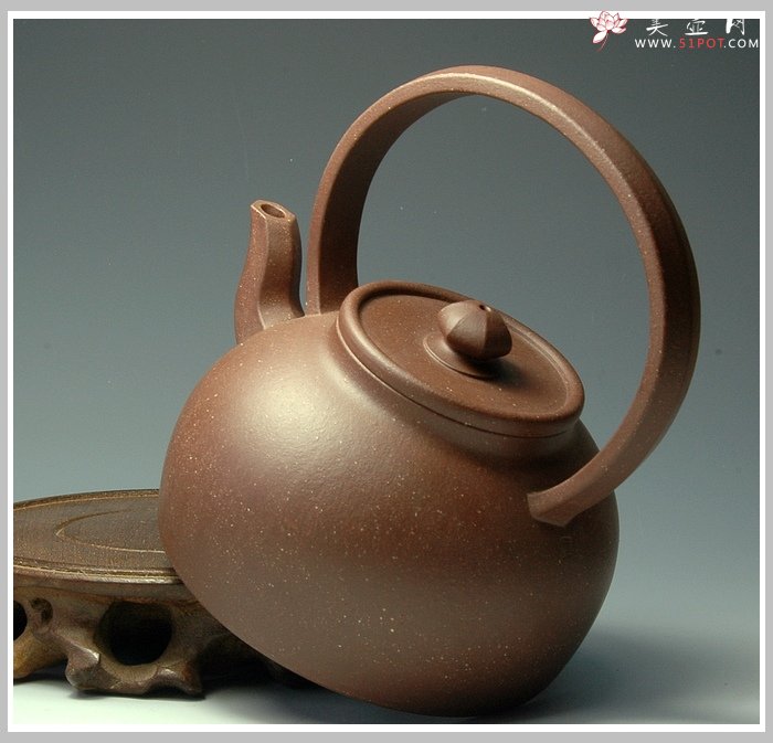 紫砂壶图片：大彬提梁 - 宜兴紫砂壶网