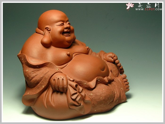 紫砂壶图片：布袋和尚 - 宜兴紫砂壶网