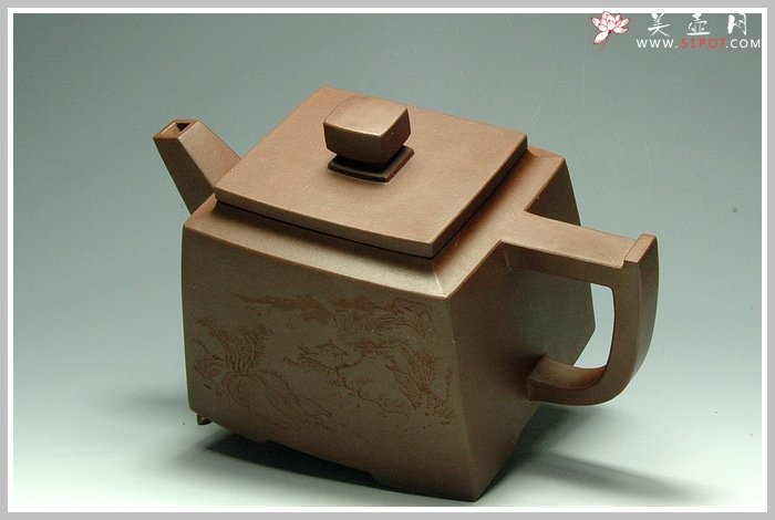 紫砂壶图片：低四方 - 宜兴紫砂壶网