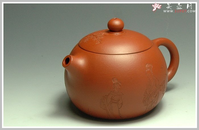 紫砂壶图片：朱泥西施 - 宜兴紫砂壶网