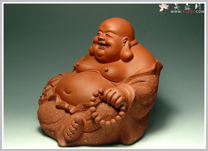 紫砂壶图片：布袋和尚 - 宜兴紫砂壶网