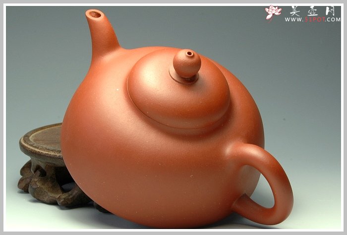紫砂壶图片：红泥半月 - 宜兴紫砂壶网