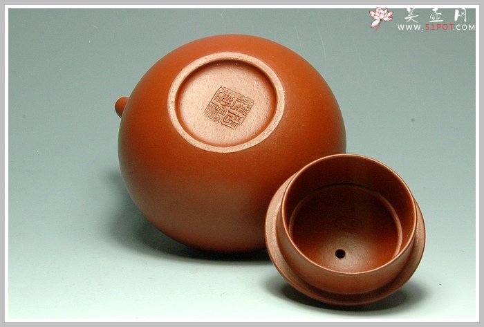 紫砂壶图片：朱泥小掇球 - 宜兴紫砂壶网