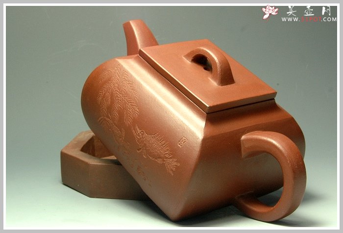 紫砂壶图片：全手工长乐壶 - 宜兴紫砂壶网