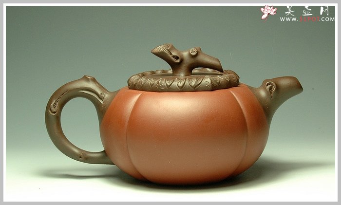 紫砂壶图片：柿福壶 - 宜兴紫砂壶网