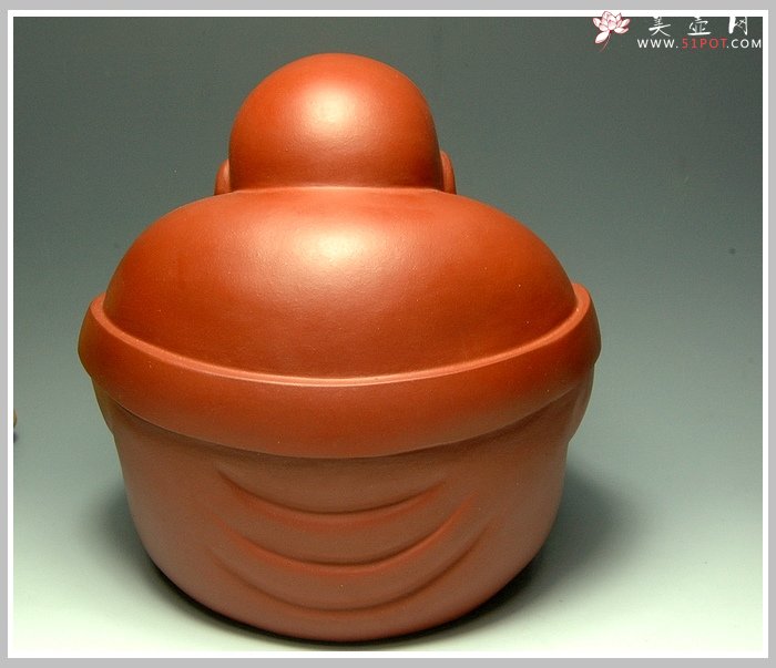 紫砂壶图片：一团和气-拜佛 - 宜兴紫砂壶网