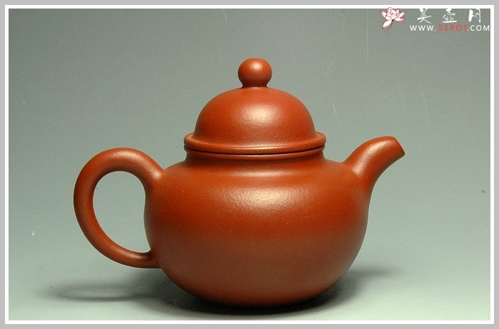 紫砂壶图片：朱泥小掇球 - 宜兴紫砂壶网
