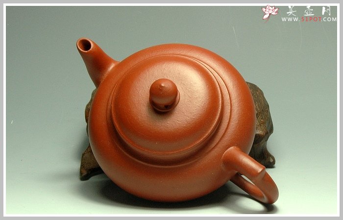 紫砂壶图片：朱泥小笑樱 - 宜兴紫砂壶网