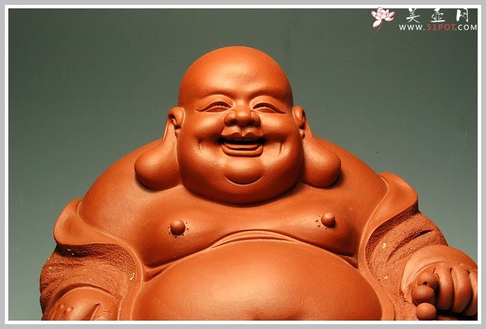 紫砂壶图片：布袋和尚 - 宜兴紫砂壶网