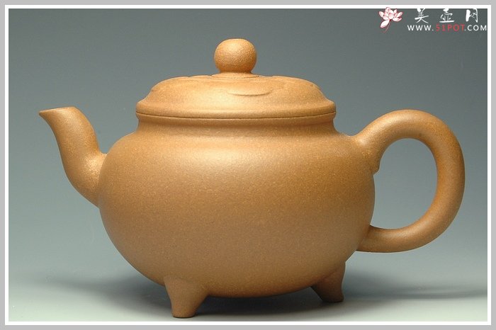 紫砂壶图片：老段泥大彬如意 - 宜兴紫砂壶网