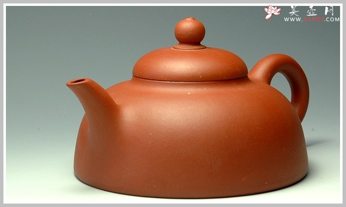 紫砂壶图片：红泥半月 - 宜兴紫砂壶网
