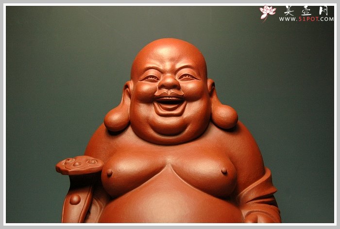 紫砂壶图片：如意弥勒 - 宜兴紫砂壶网