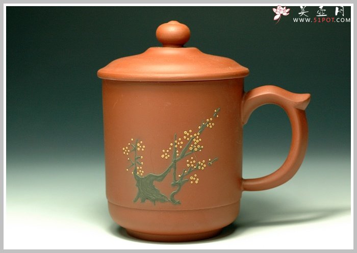 紫砂壶图片：花树杯 - 宜兴紫砂壶网
