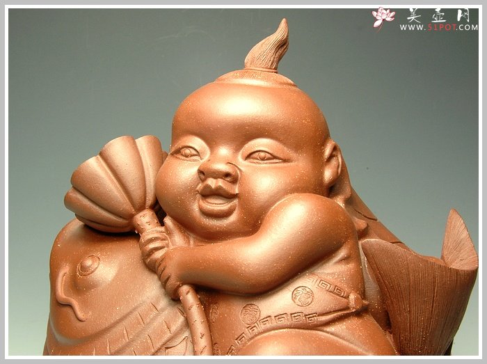 紫砂壶图片：连年有余 - 宜兴紫砂壶网