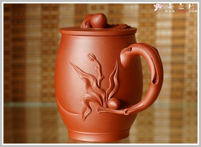 紫砂壶图片：寿桃杯 - 宜兴紫砂壶网