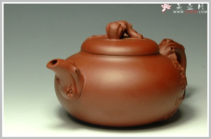 紫砂壶图片：牡丹 - 宜兴紫砂壶网
